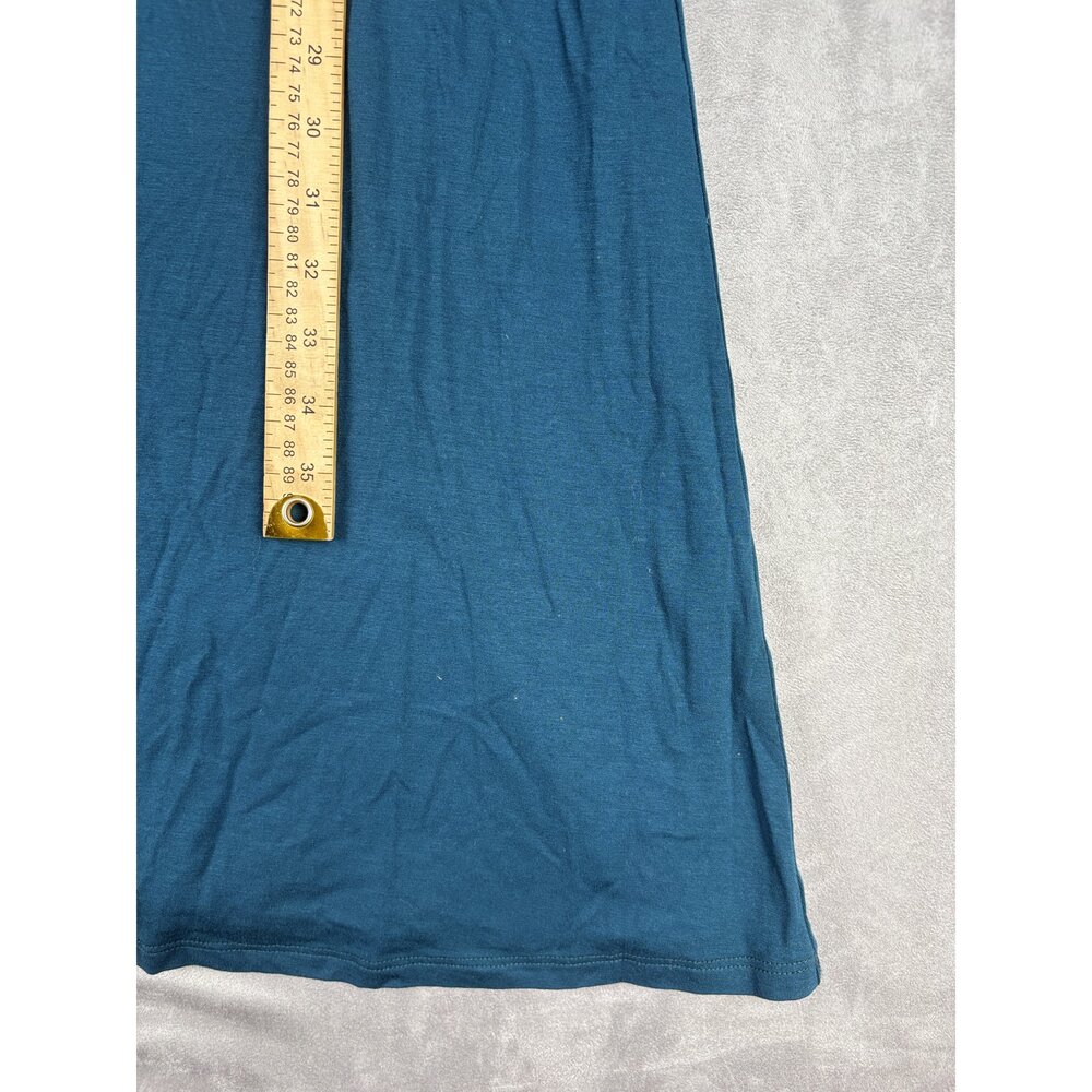 Eileen Fisher Long-Sleeve A-Line Dress Size L Teal - Picture 10 of 10
